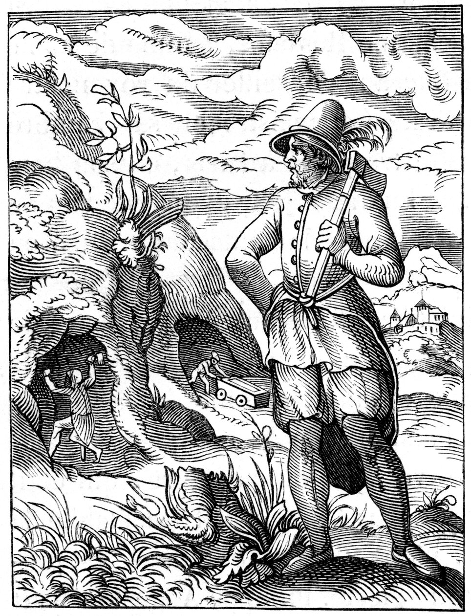 Bergmann, 16. Jahrhundert von Jost Amman