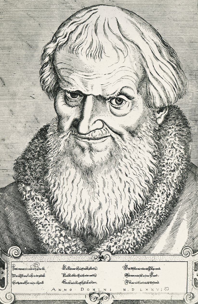 Porträt von Hans Sachs von Jost Amman