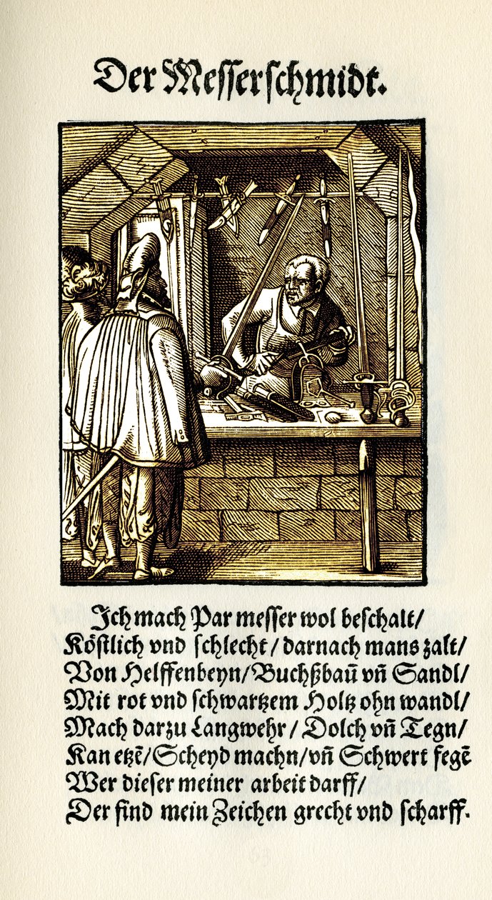 Schwertmacher von Jost Amman