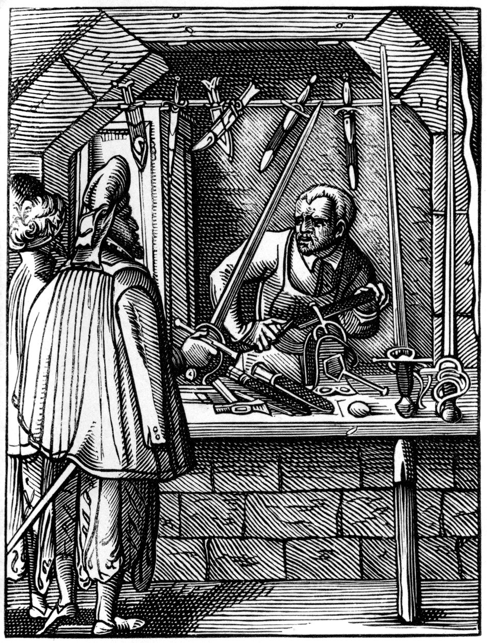 Schwertmacher, 16. Jahrhundert, 1849 von Jost Amman