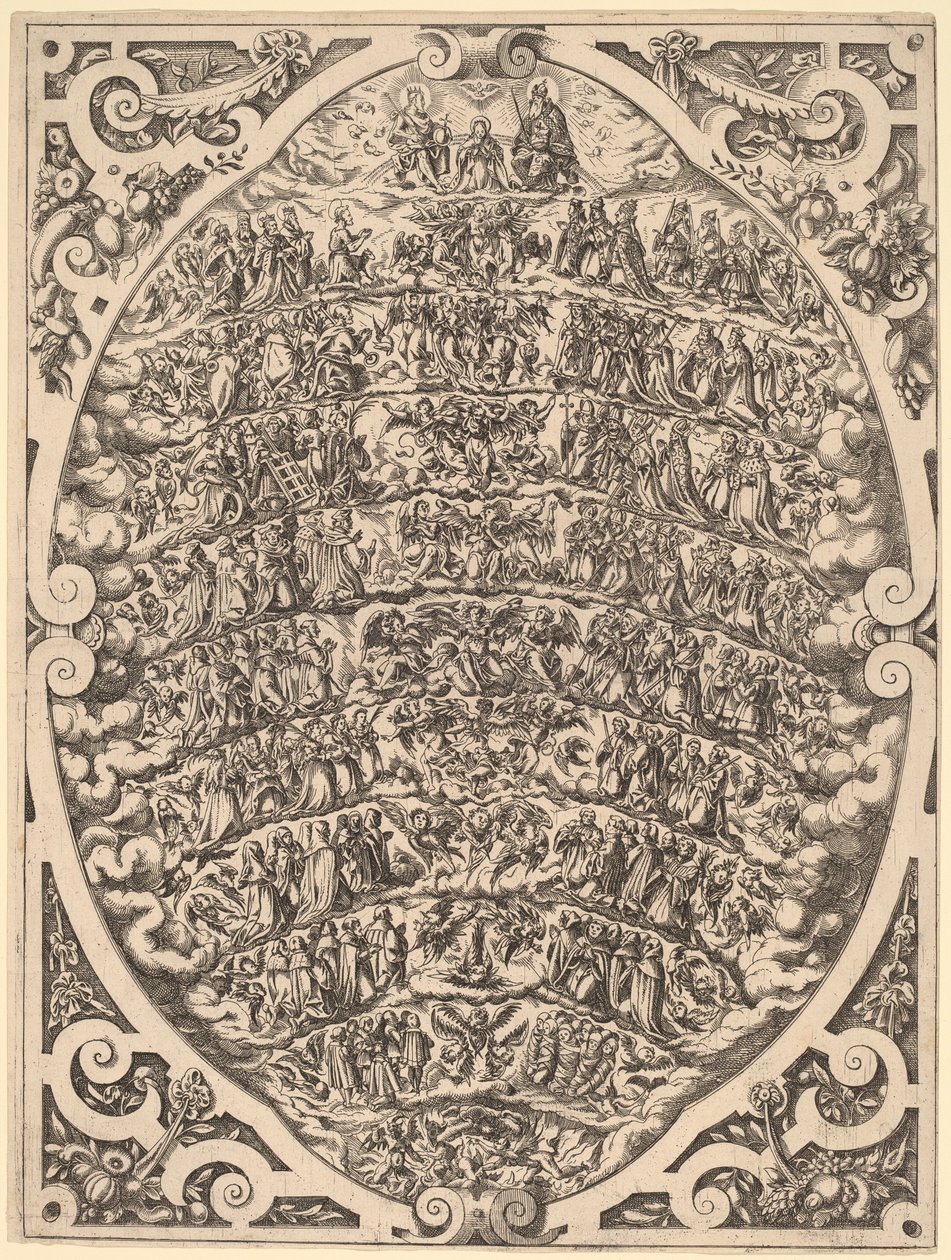 Die Hierarchie des Himmels von Jost Amman