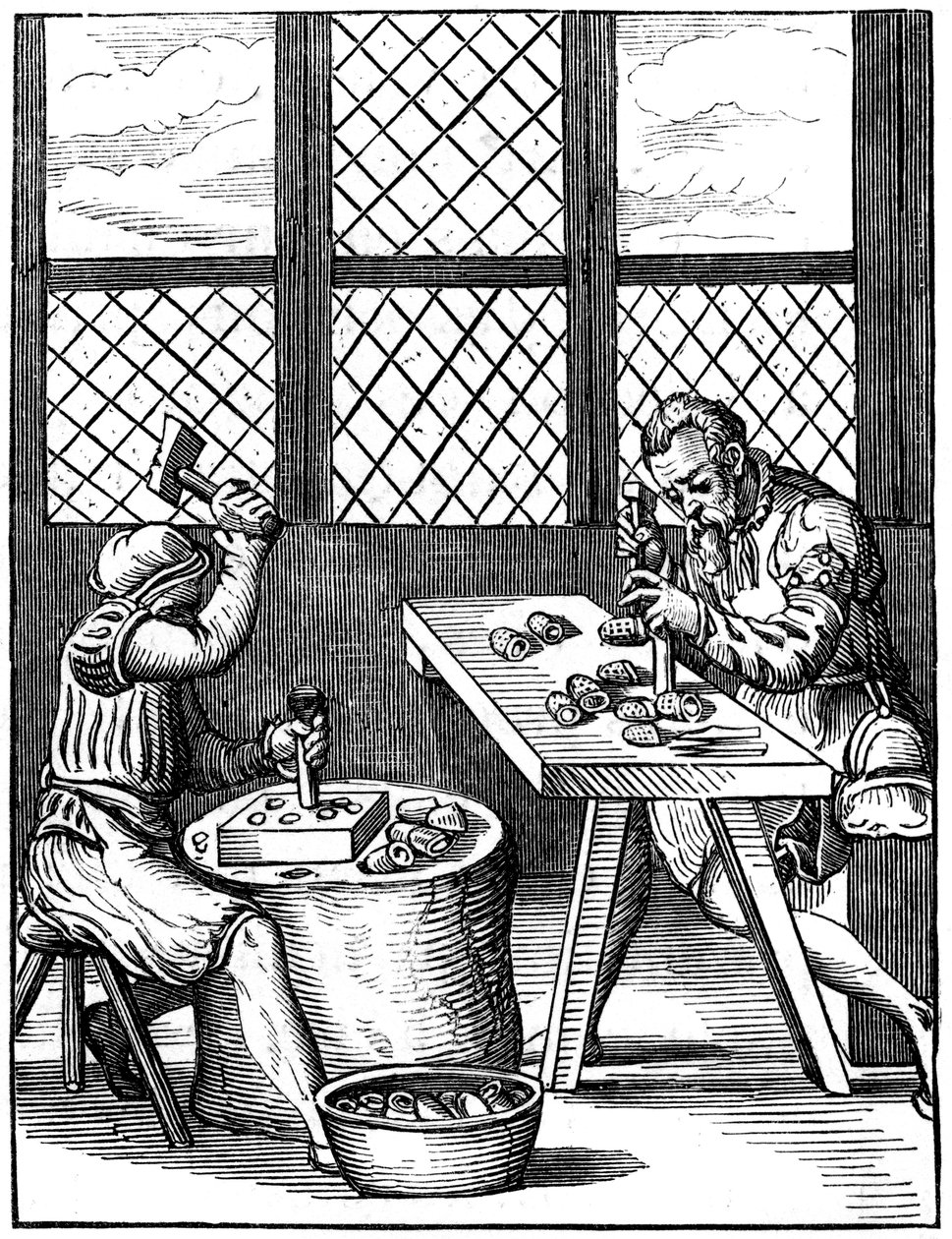 Fingerhutmacher, 16. Jahrhundert von Jost Amman