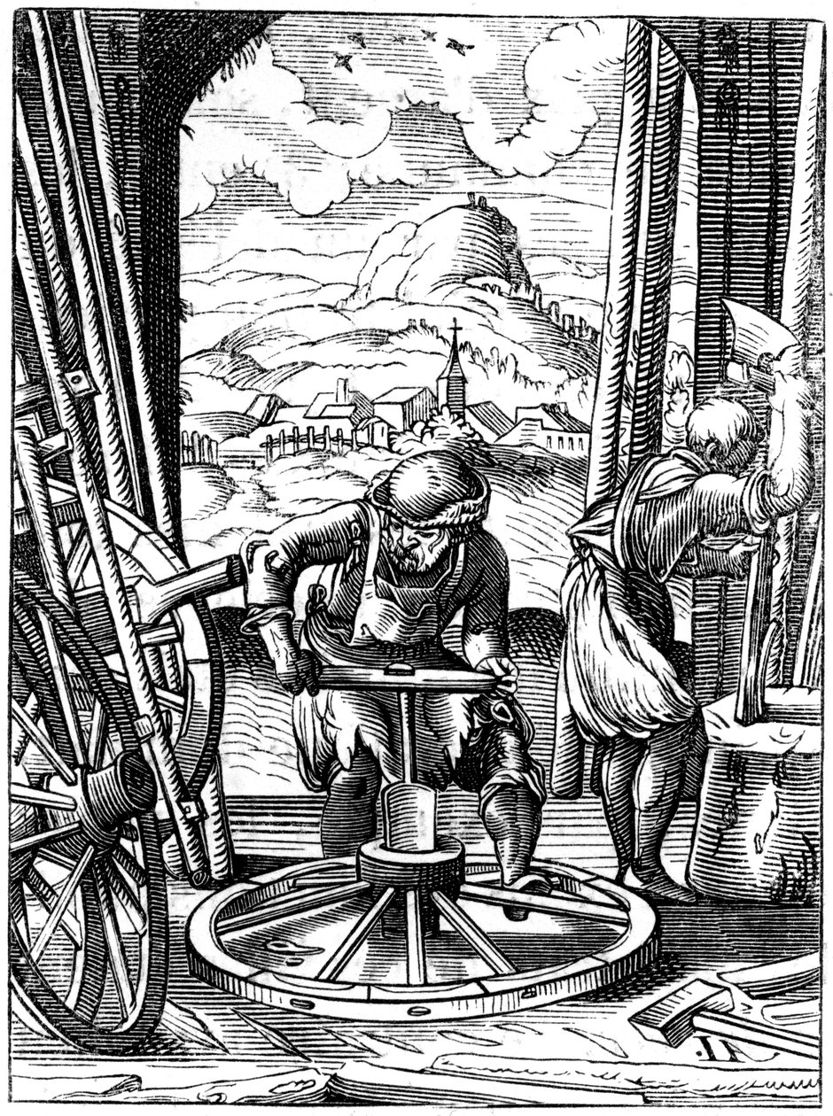 Radmacher, 16. Jahrhundert, 1849 von Jost Amman