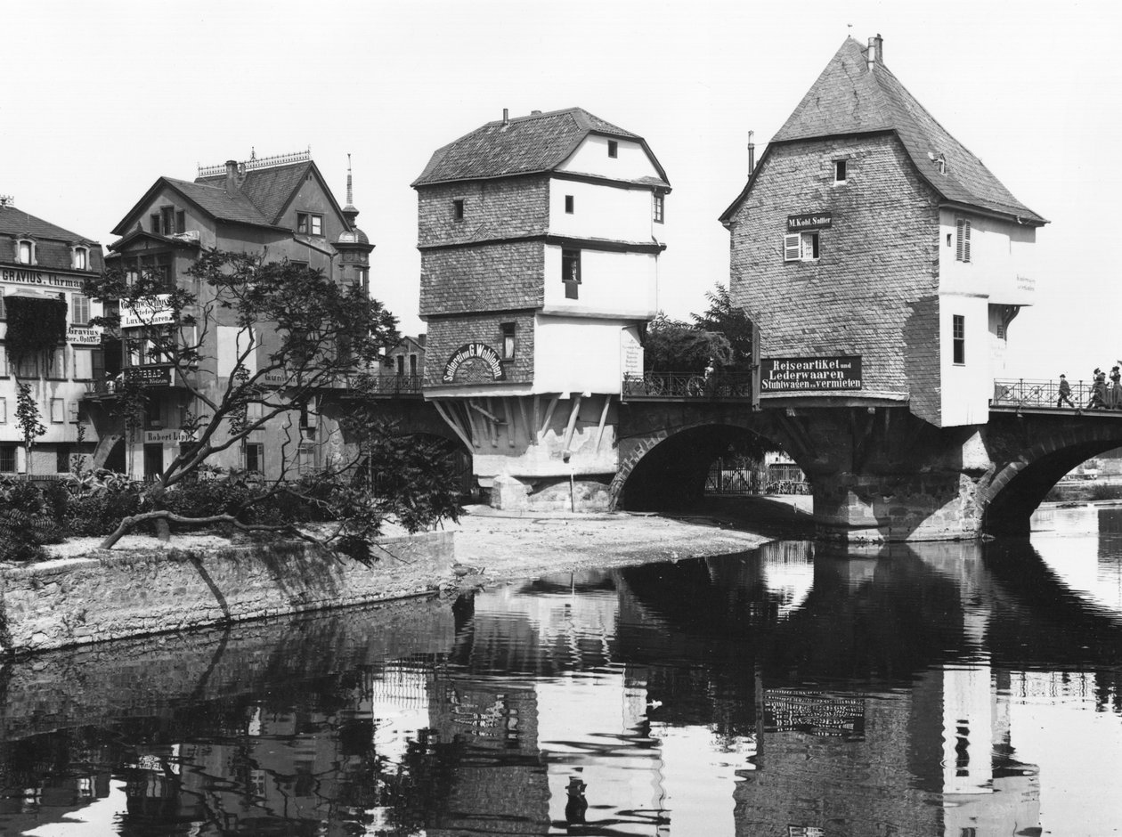 Nahebrücke, Bad Kreuznach, ca. 1910 von Jousset