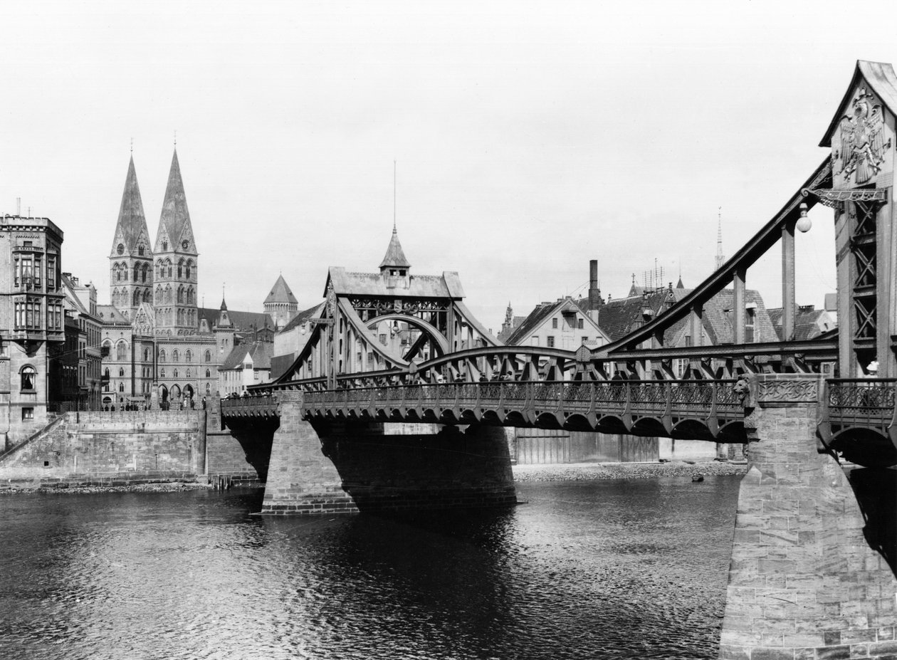 Weserbrücke, Bremen, ca. 1910 von Jousset
