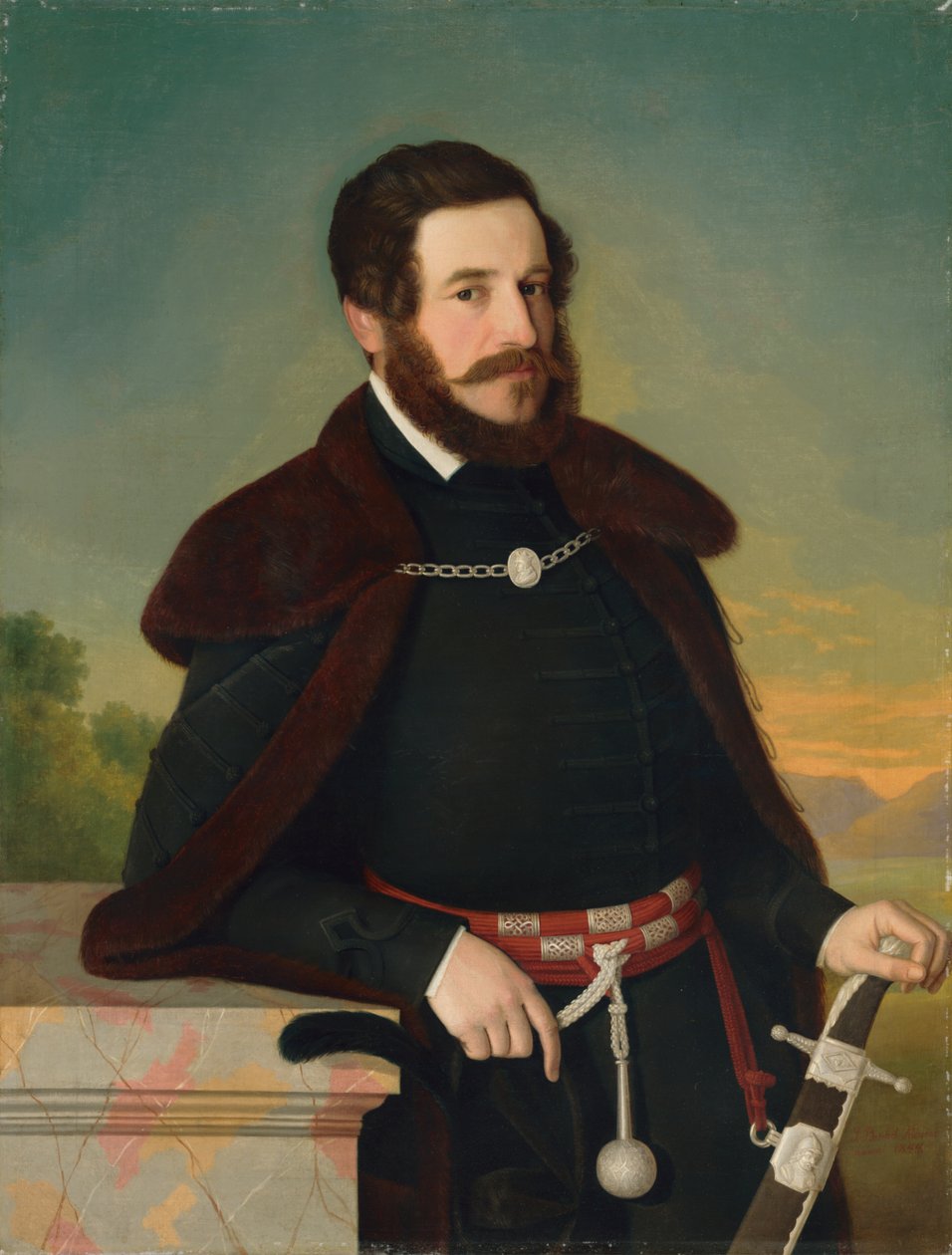 Porträt von E. Szmrecsányi von Jozef Božetech Klemens