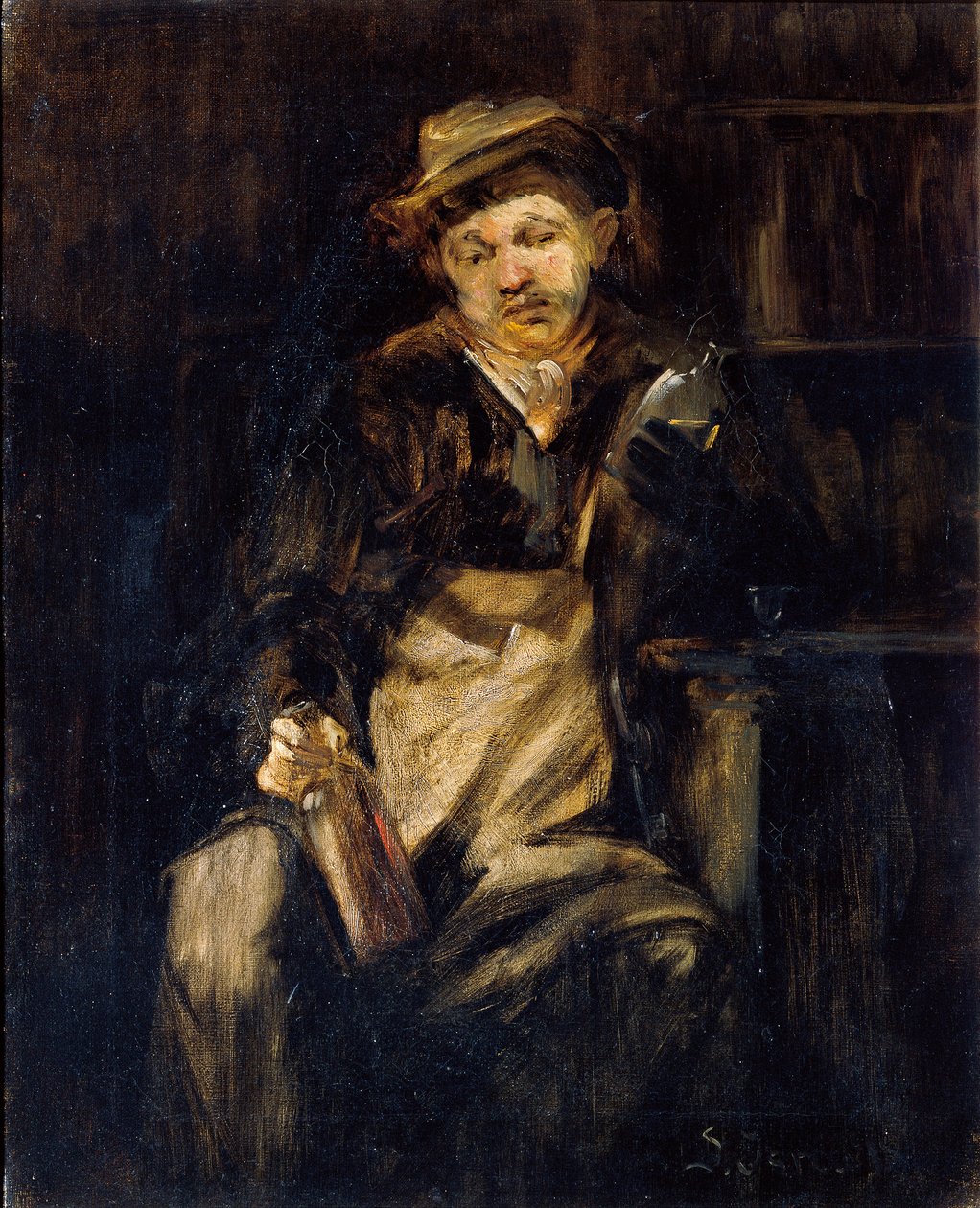 Der Trinker von Jozef Israëls