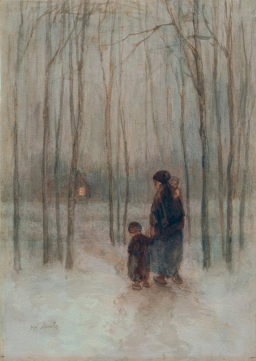 Abendstimmung im Wald von Jozef Israëls