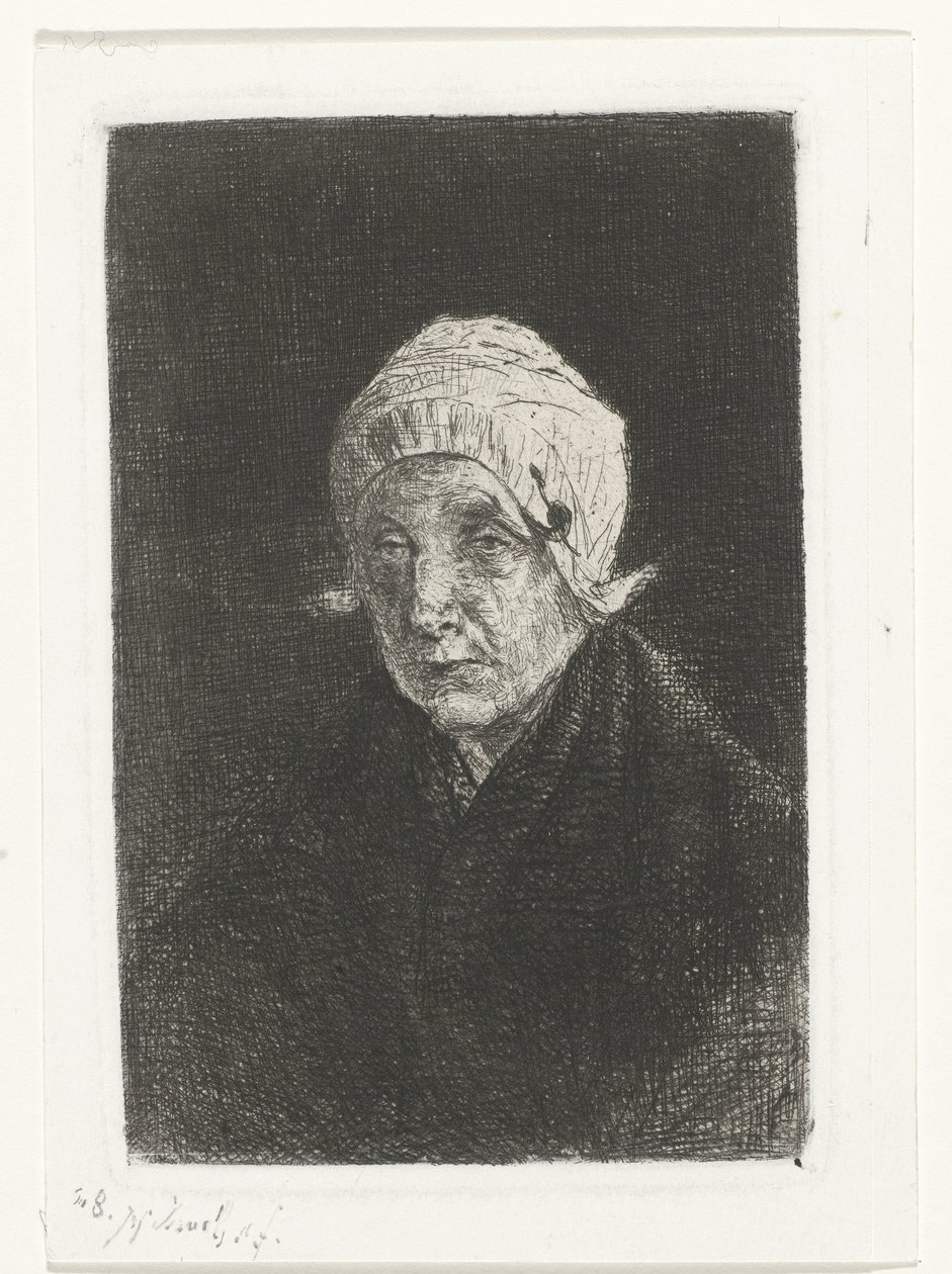 Alte Frau aus Katwijk von Jozef Israëls