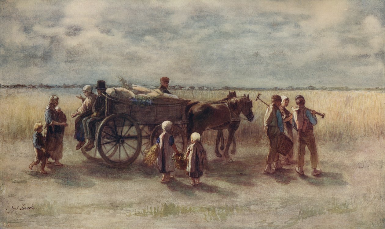 Kartoffelernte, 1844, um 1915 von Jozef Israëls