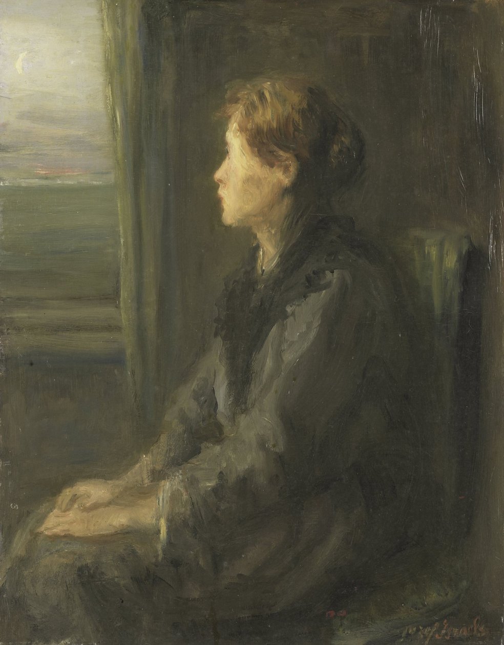Frau am Fenster von Jozef Israëls