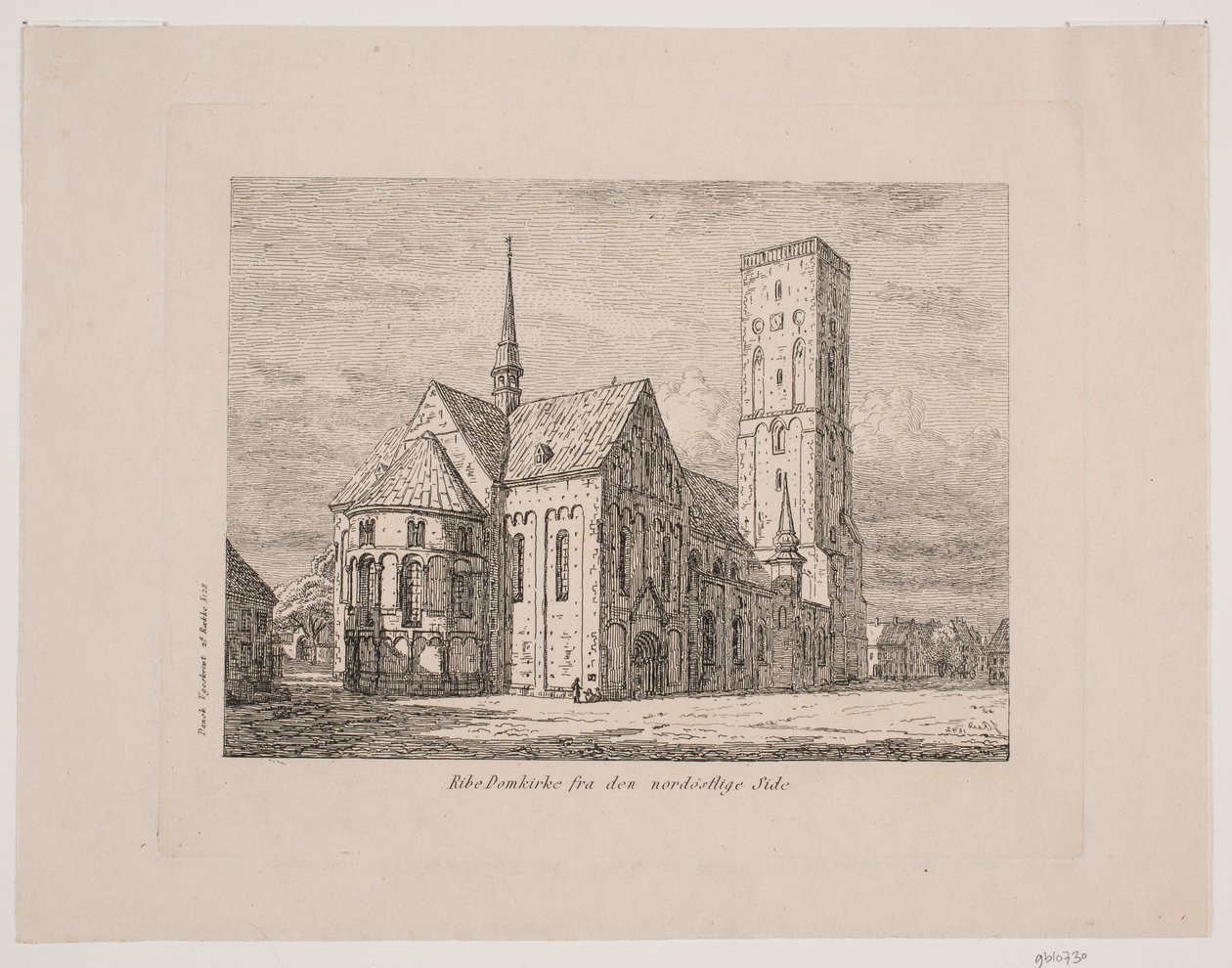 Ribe Domkirke von der nordöstlichen Seite von Jørgen Roed