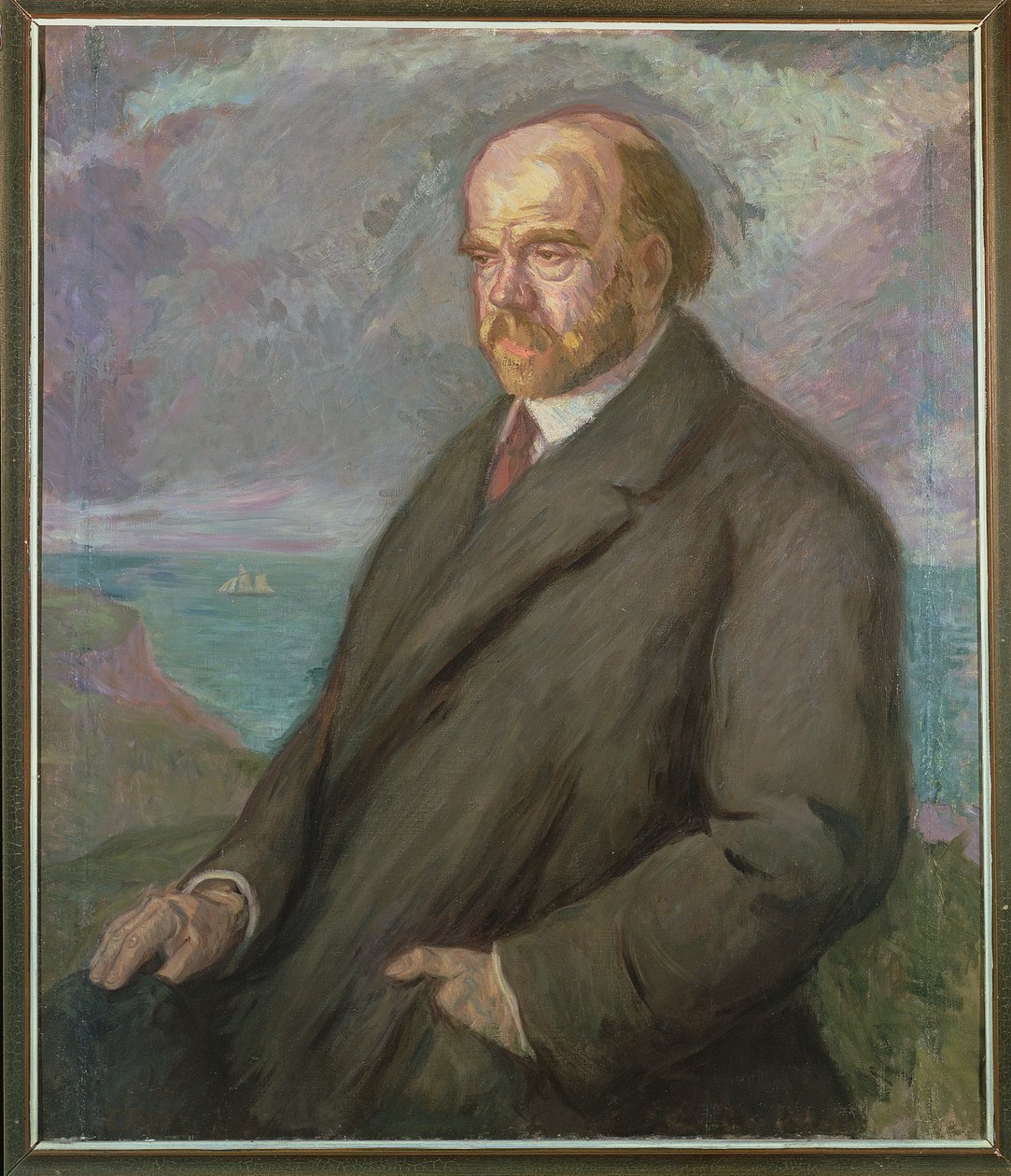 Porträt von Pio Baroja (1872-1956) von Juan de Echevarría