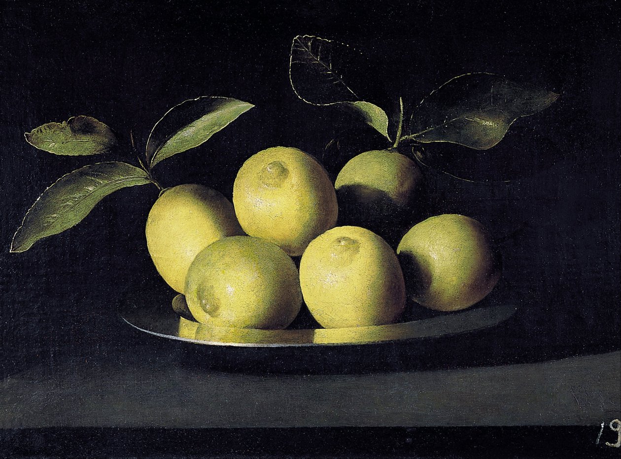 Stillleben mit Zitronen von Juan de Zurbaran