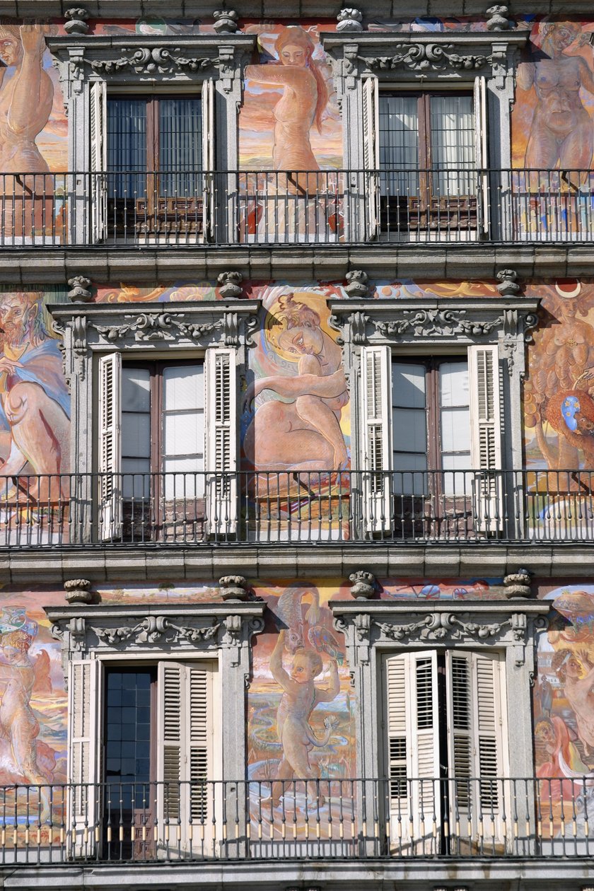 Balkoniertes Haus um den Platz von Juan Gomez de Mora