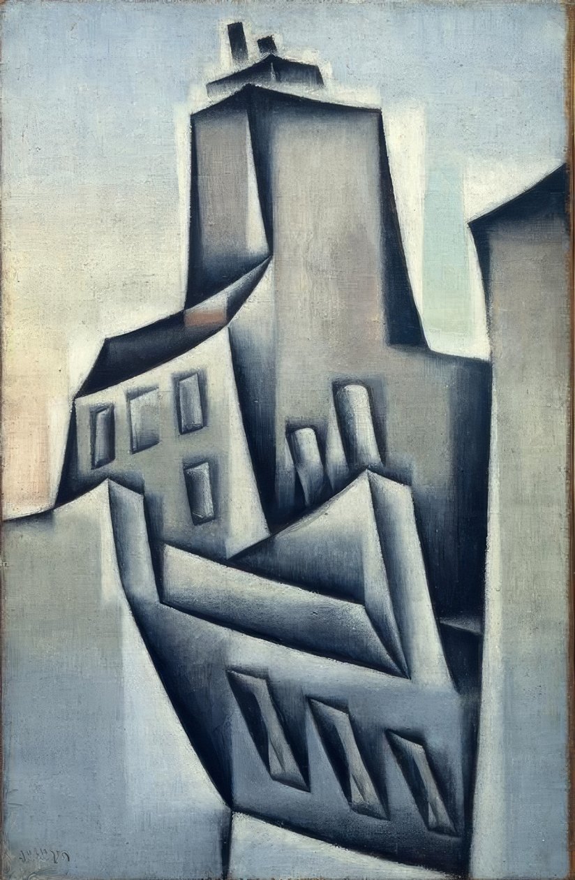 Häuser in Paris von Juan Gris