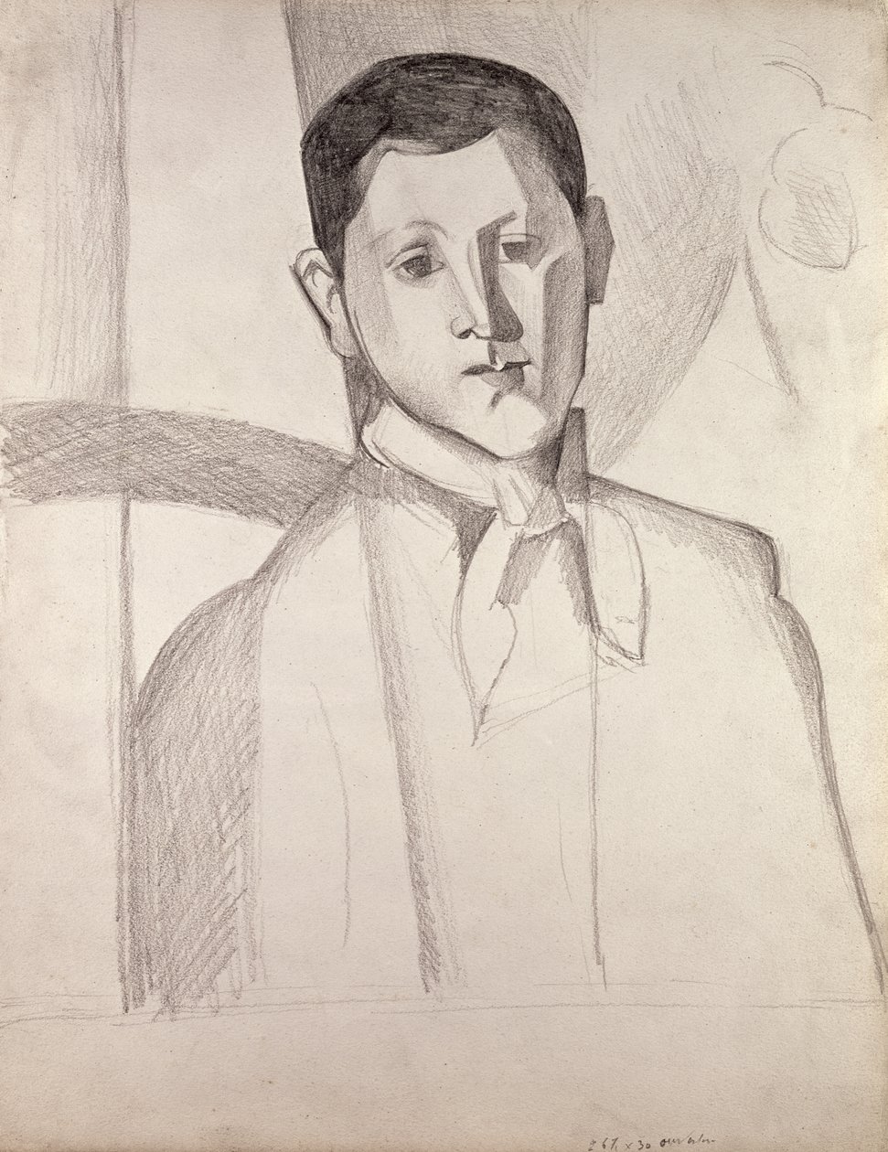 Porträt nach Cezanne von Juan Gris