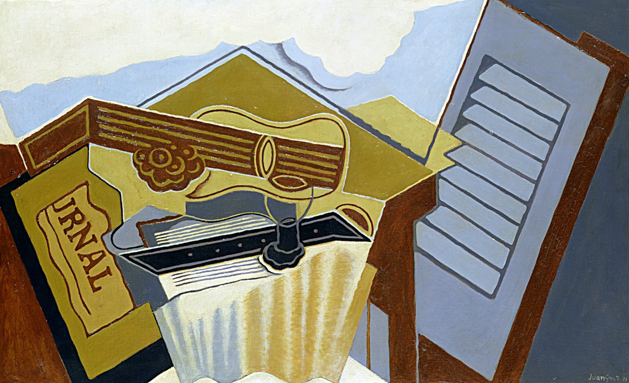 Stillleben mit einer weißen Wolke von Juan Gris