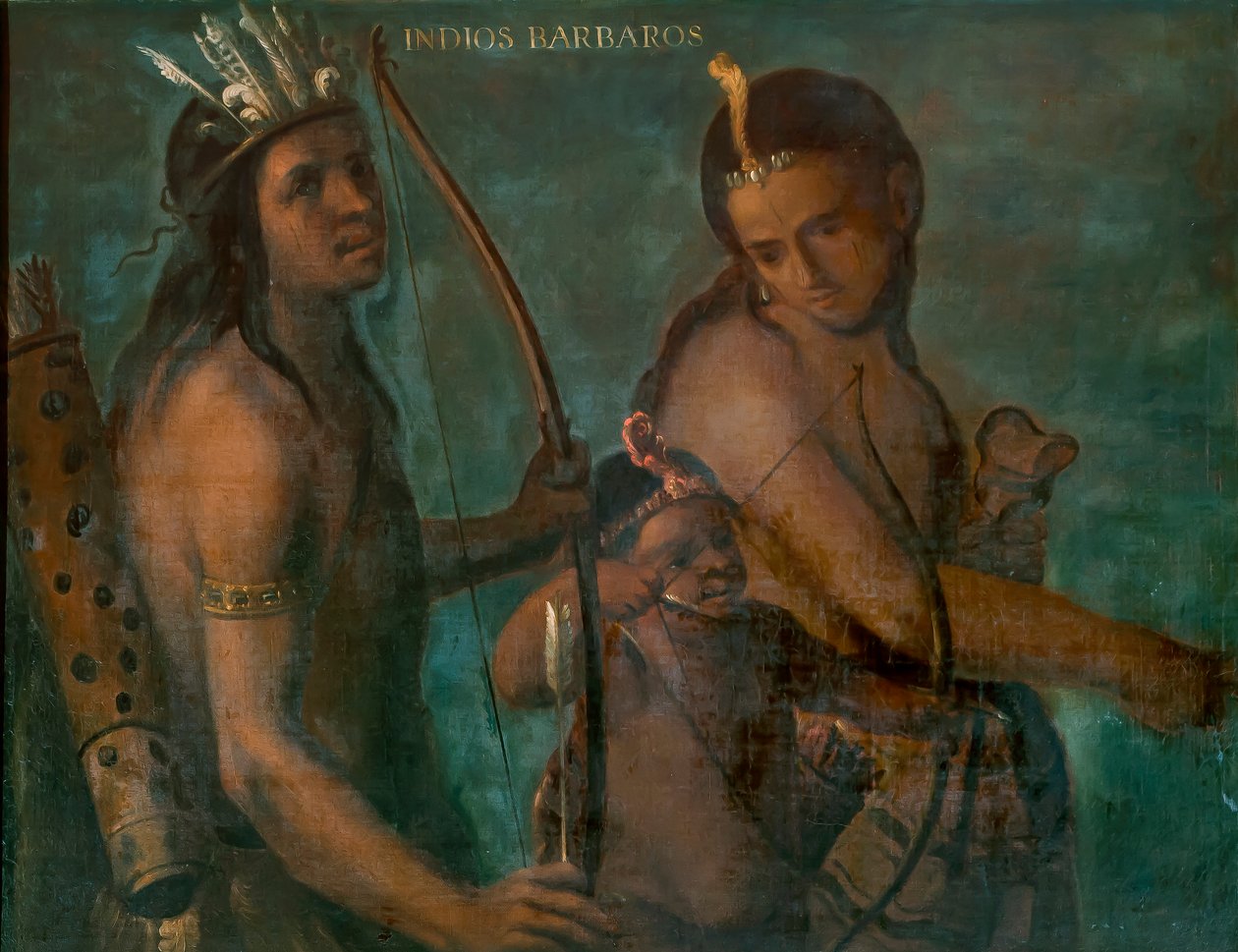 Barbarische Indianer, ca. 1715 von Juan Rodríguez Juárez
