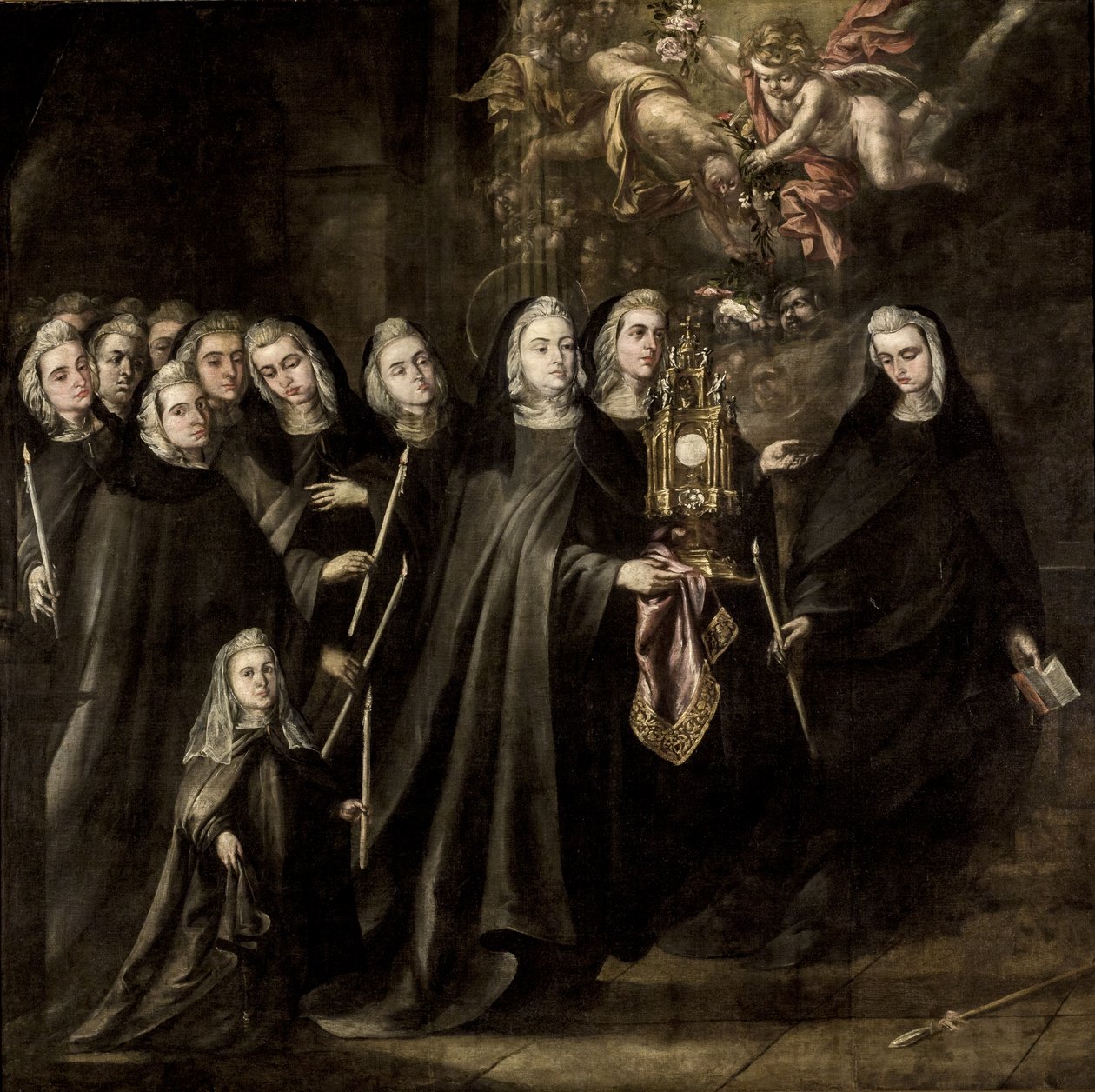 Die Prozession der Heiligen Klara von Assisi von Juan de Valdés Leal  