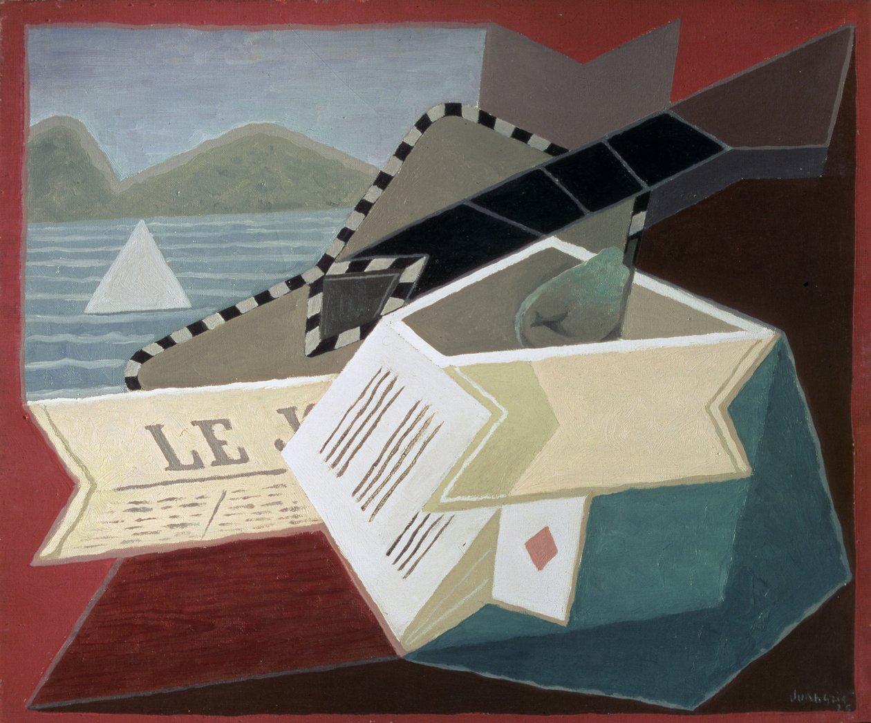 Eine Gitarre am Meer von Juan Gris