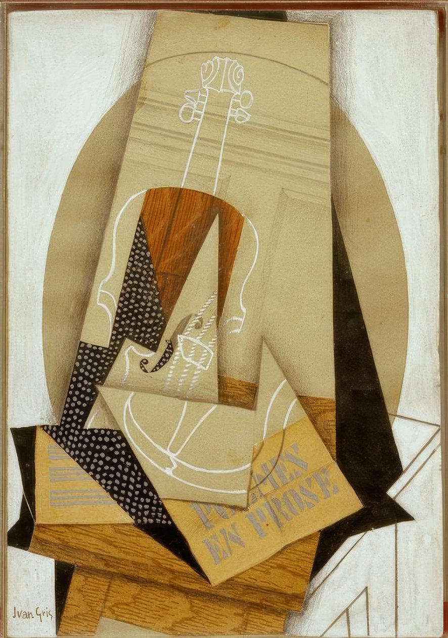 Komposition des Violins von Juan Gris