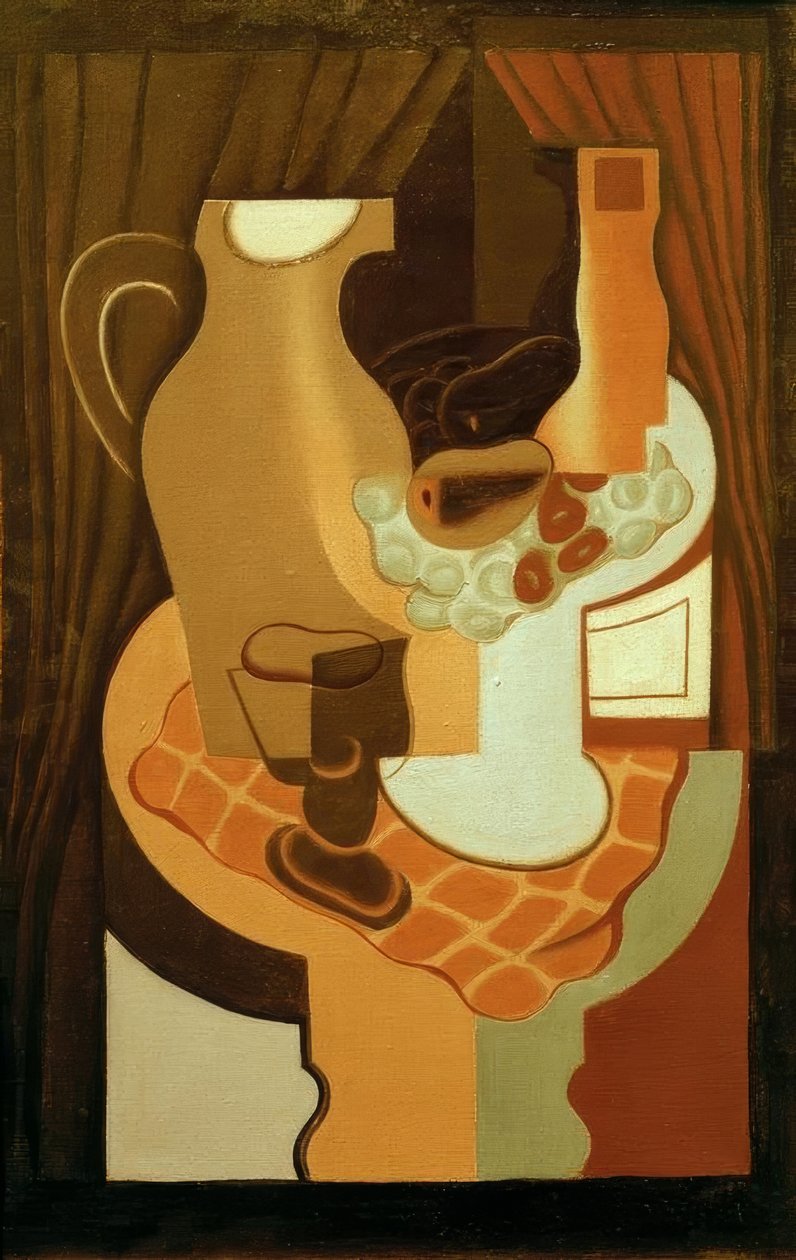 Kanne und Fruchtschale von Juan Gris
