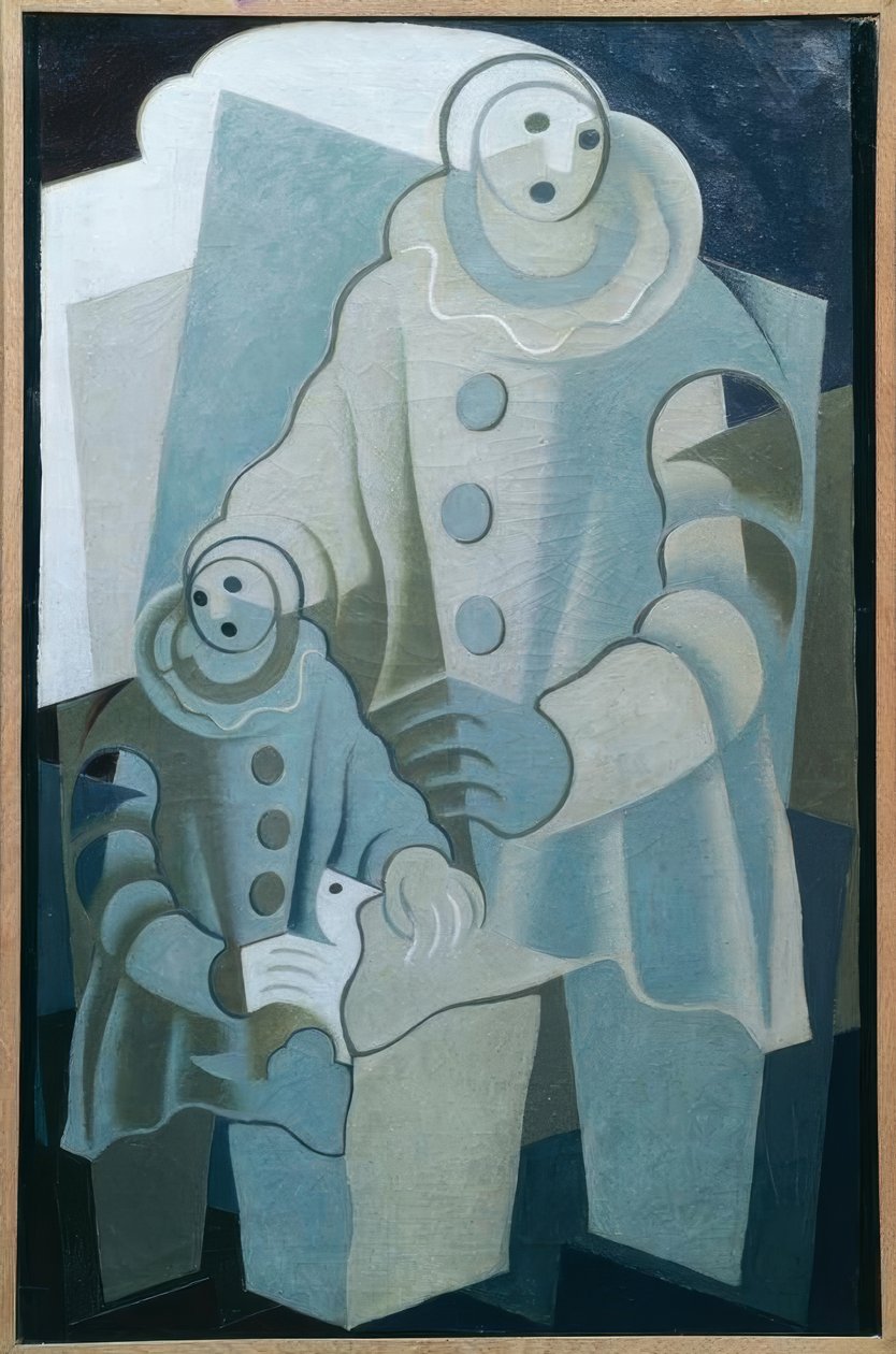 Die zwei Pierrots von Juan Gris