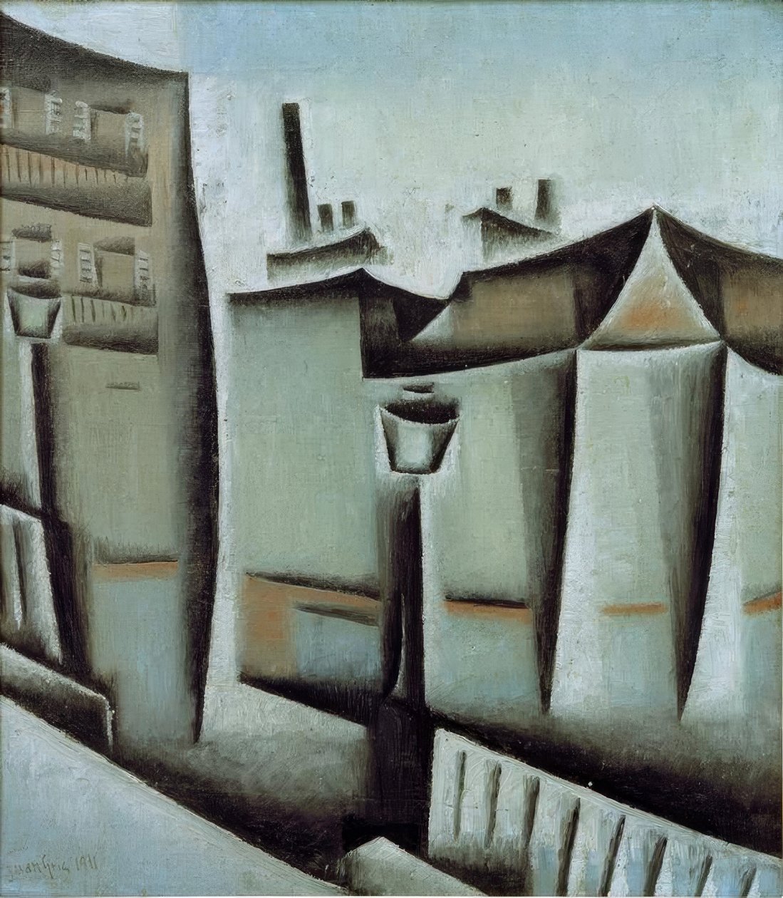 Häuser in Paris von Juan Gris