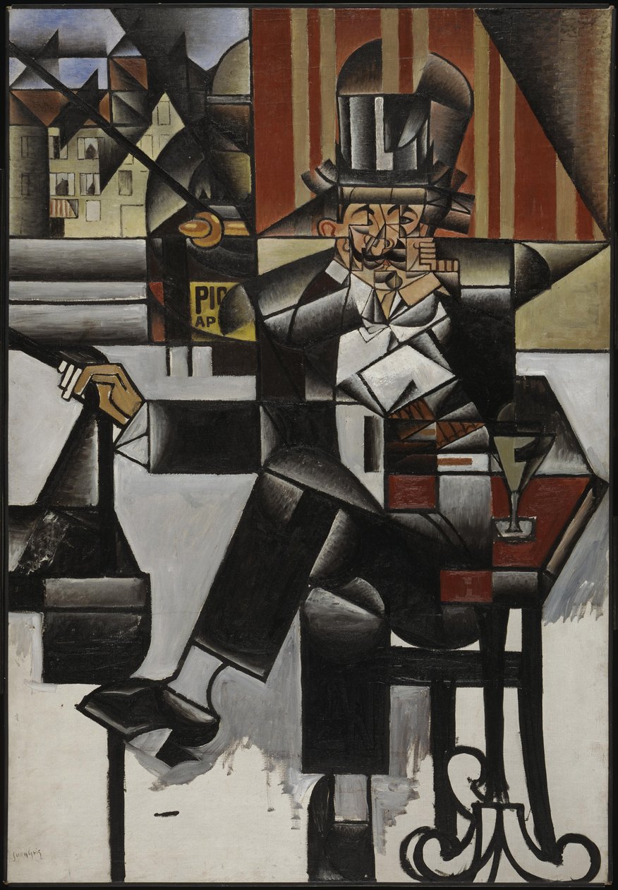 Mann in einem Café, 1912 von Juan Gris