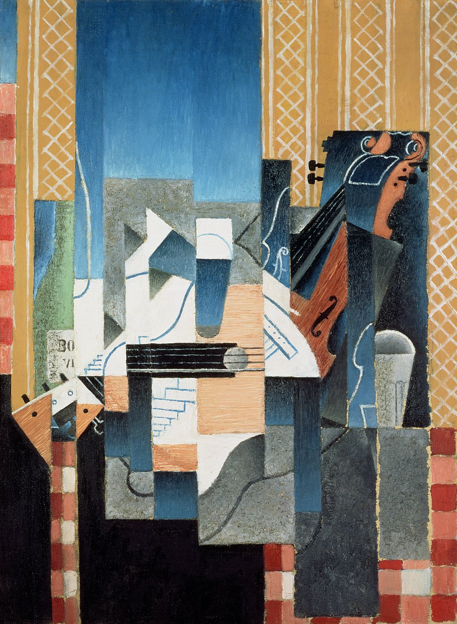 Stillleben mit Geige und Gitarre von Juan Gris