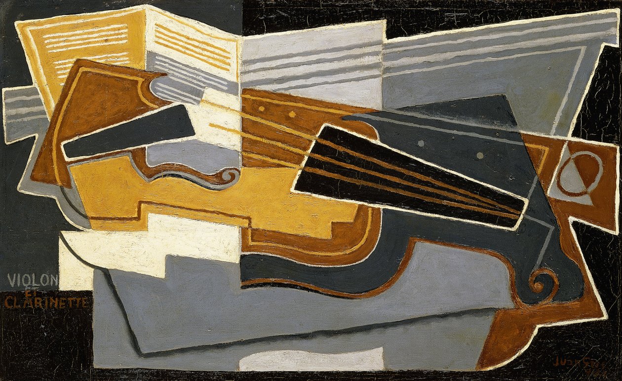 Violine und Klarinette von Juan Gris