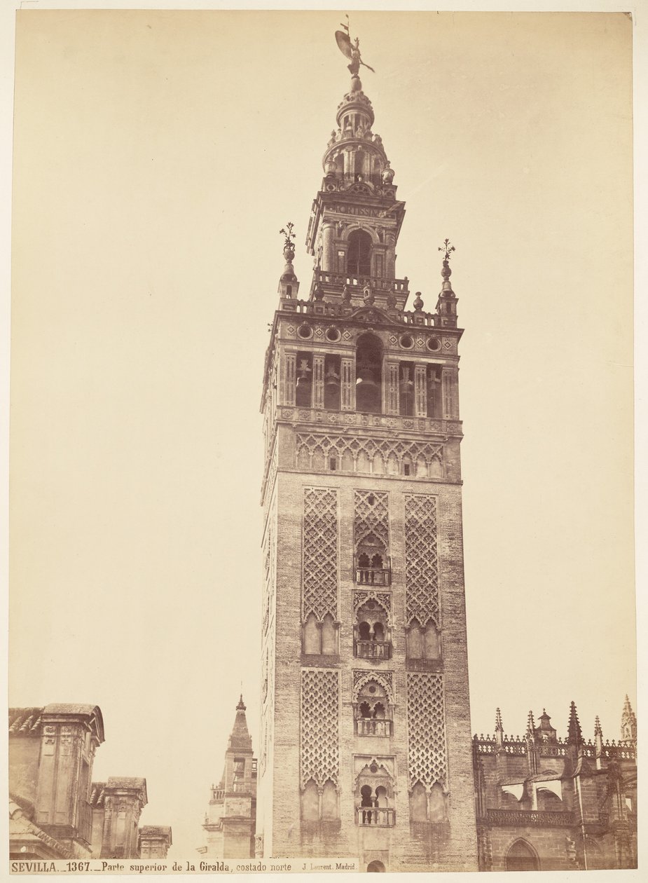 Oberer Teil der Giralda, Sevilla von Juan Laurent