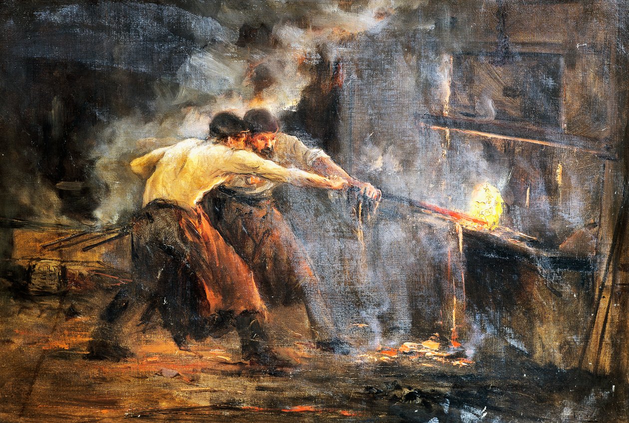 Schmiede, 19. Jahrhundert von Juan Luna y Novicio