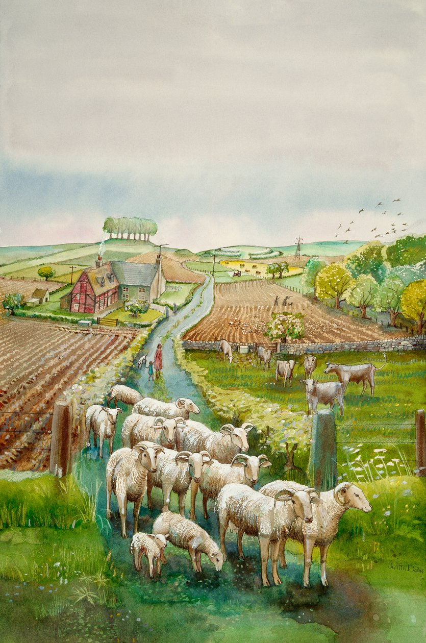 Ländliche Landschaft, ca. 2010 von Judith Dobie