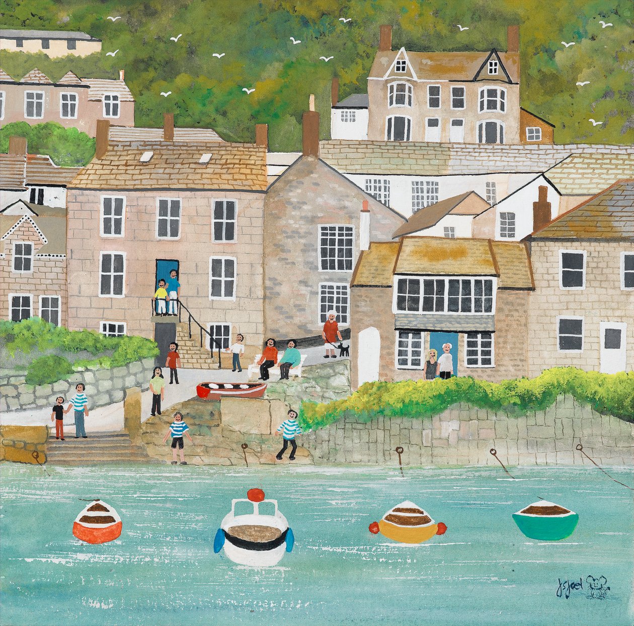 Der Kai in Mousehole von Judy Joel
