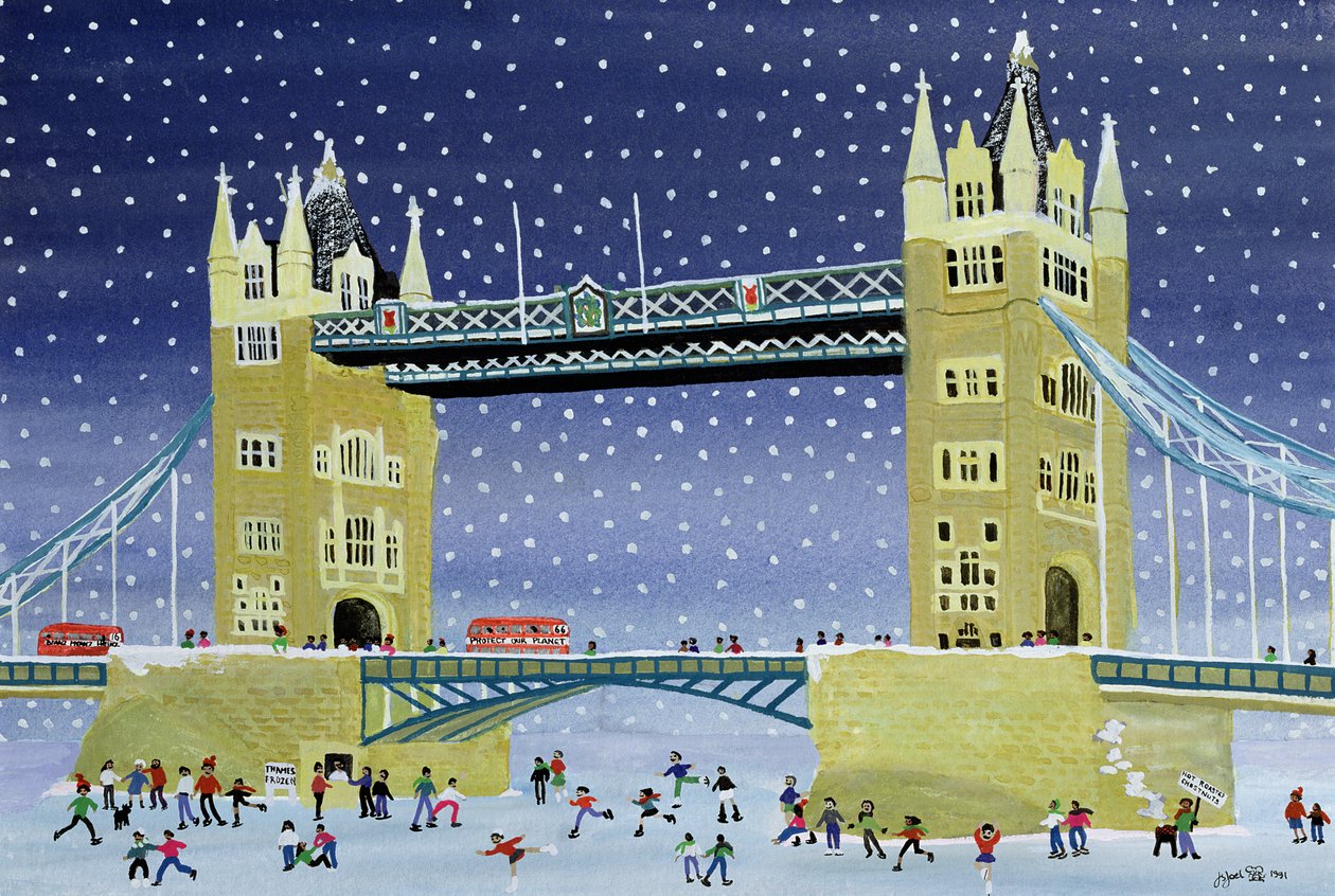 Tower Bridge: Schlittschuhlaufen auf dünnem Eis von Judy Joel