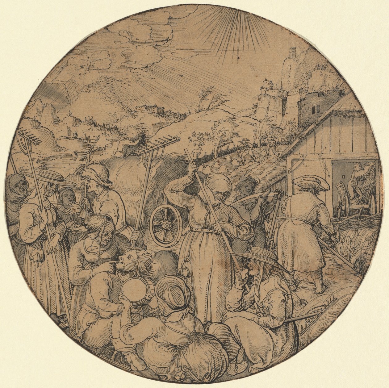 Die Heuernte (Juni) von Jörg Breu the Elder