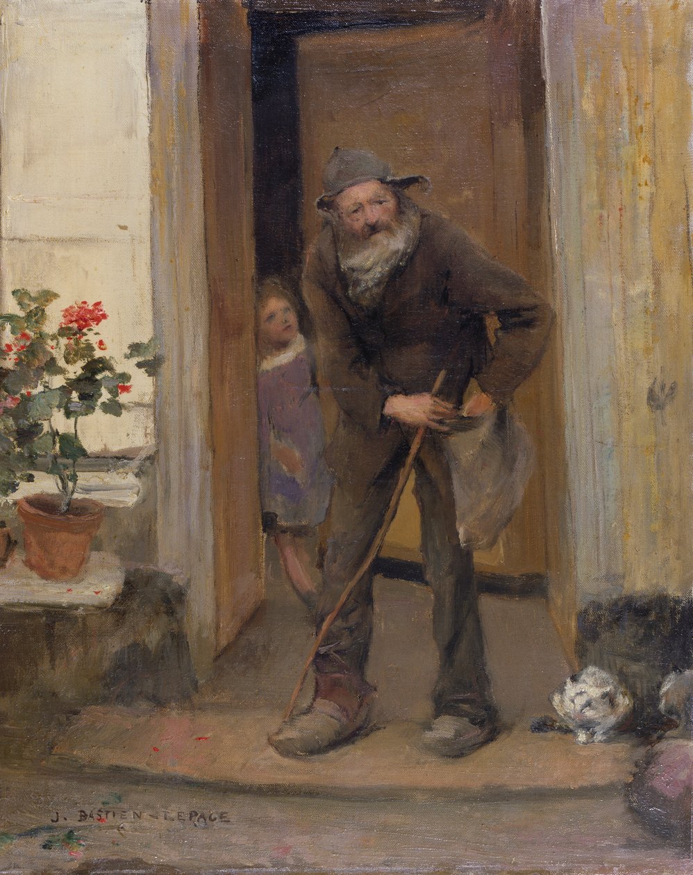 Der Bettler, 1881 von Jules Bastien Lepage