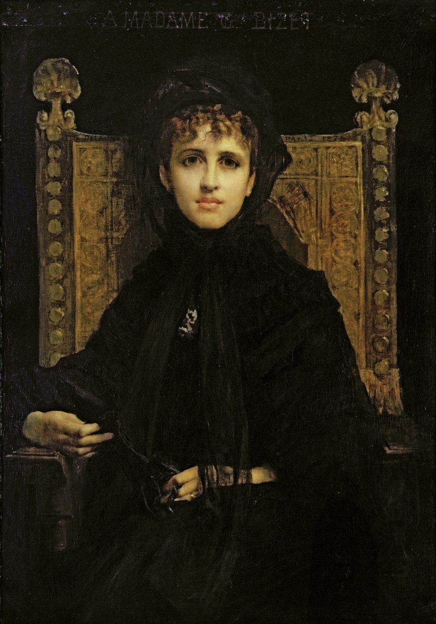 Porträt von Madame Georges Bizet (1849-1926) 1878 von Jules Elie Delaunay