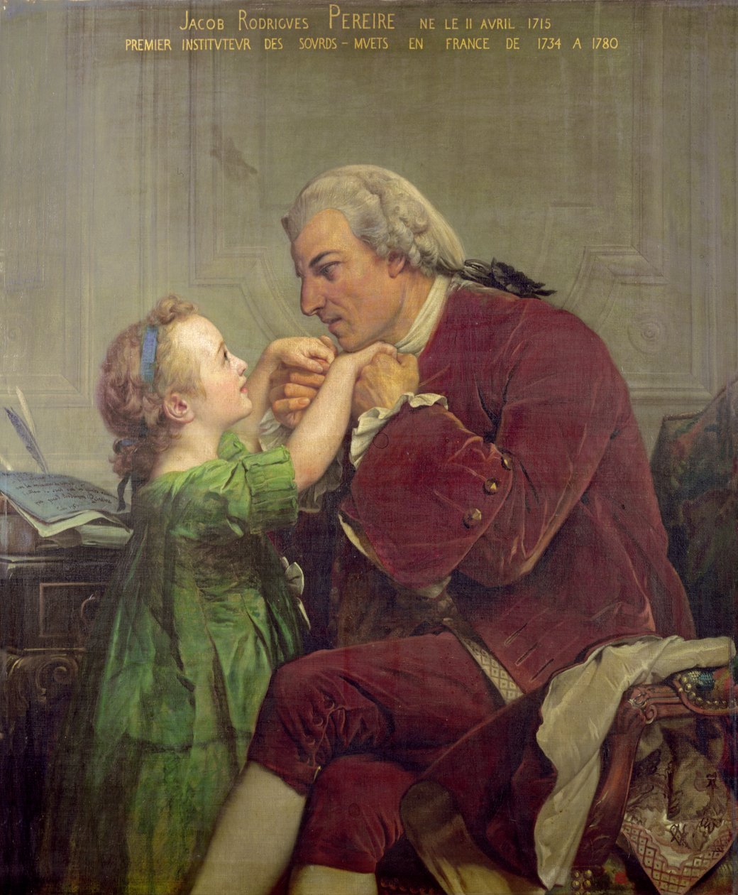 Jacob Rodrigues Pereire (1715-80) 1861 von Jules Eugene Lenepveu
