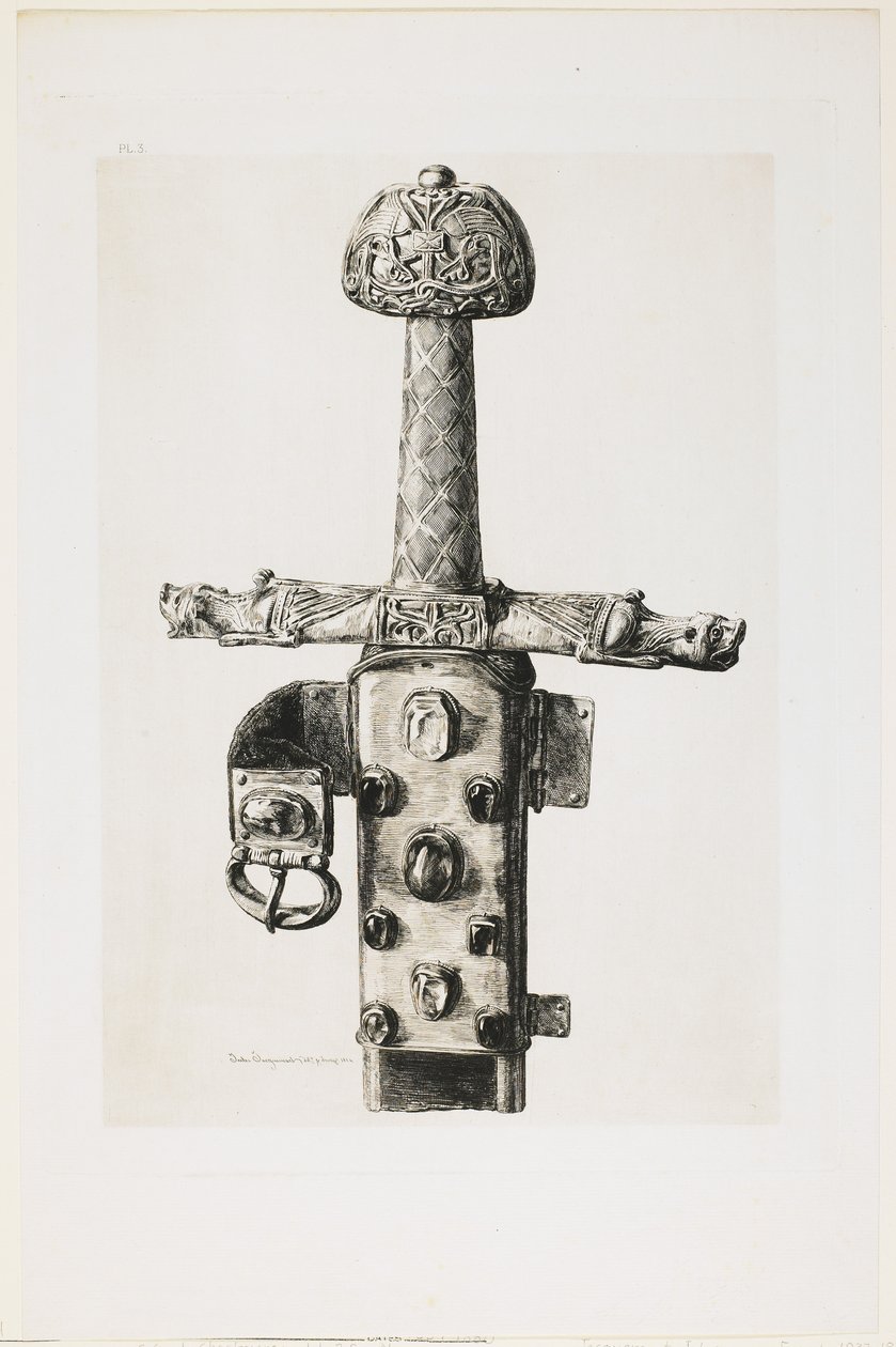 Schwert von Karl dem Großen, 1864 von Jules Ferdinand Jacquemart
