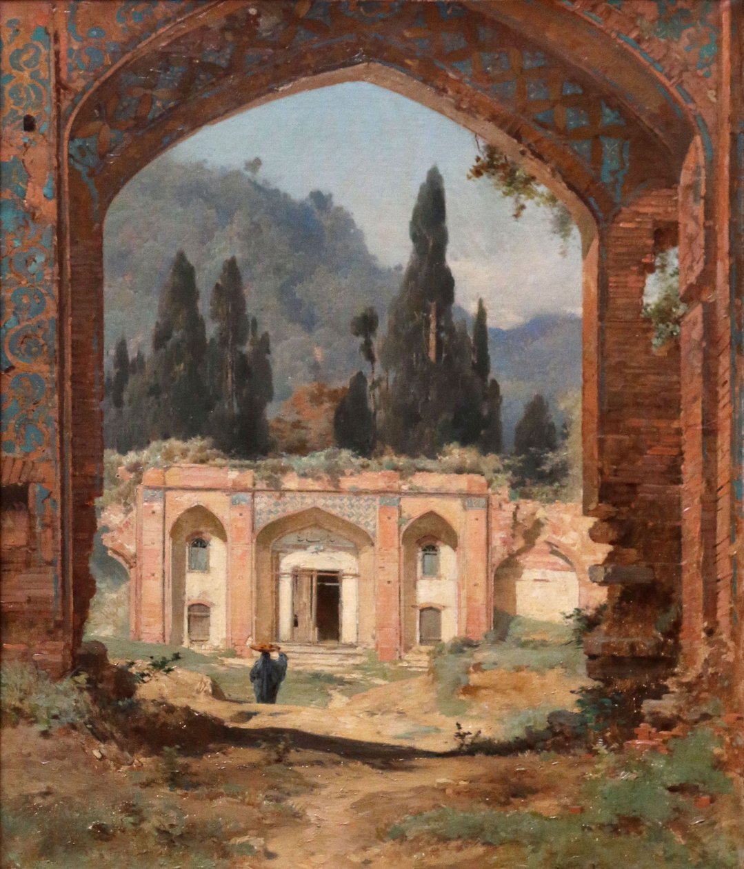 Die Ruinen des Palastes von Aschroff von Jules Joseph Augustin Laurens