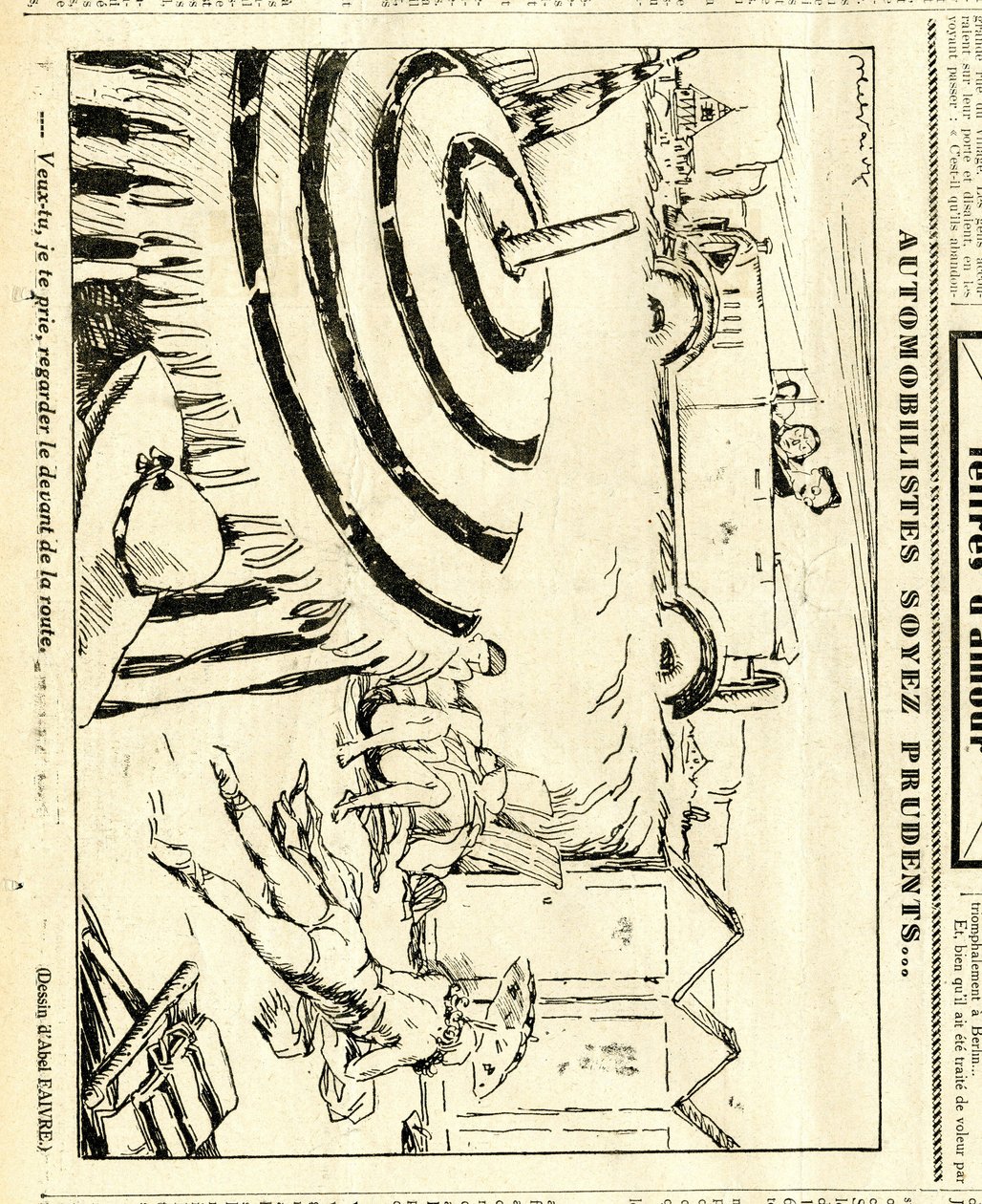 Candide, Satirisch in Schwarz-Weiß von Jules Abel Faivre