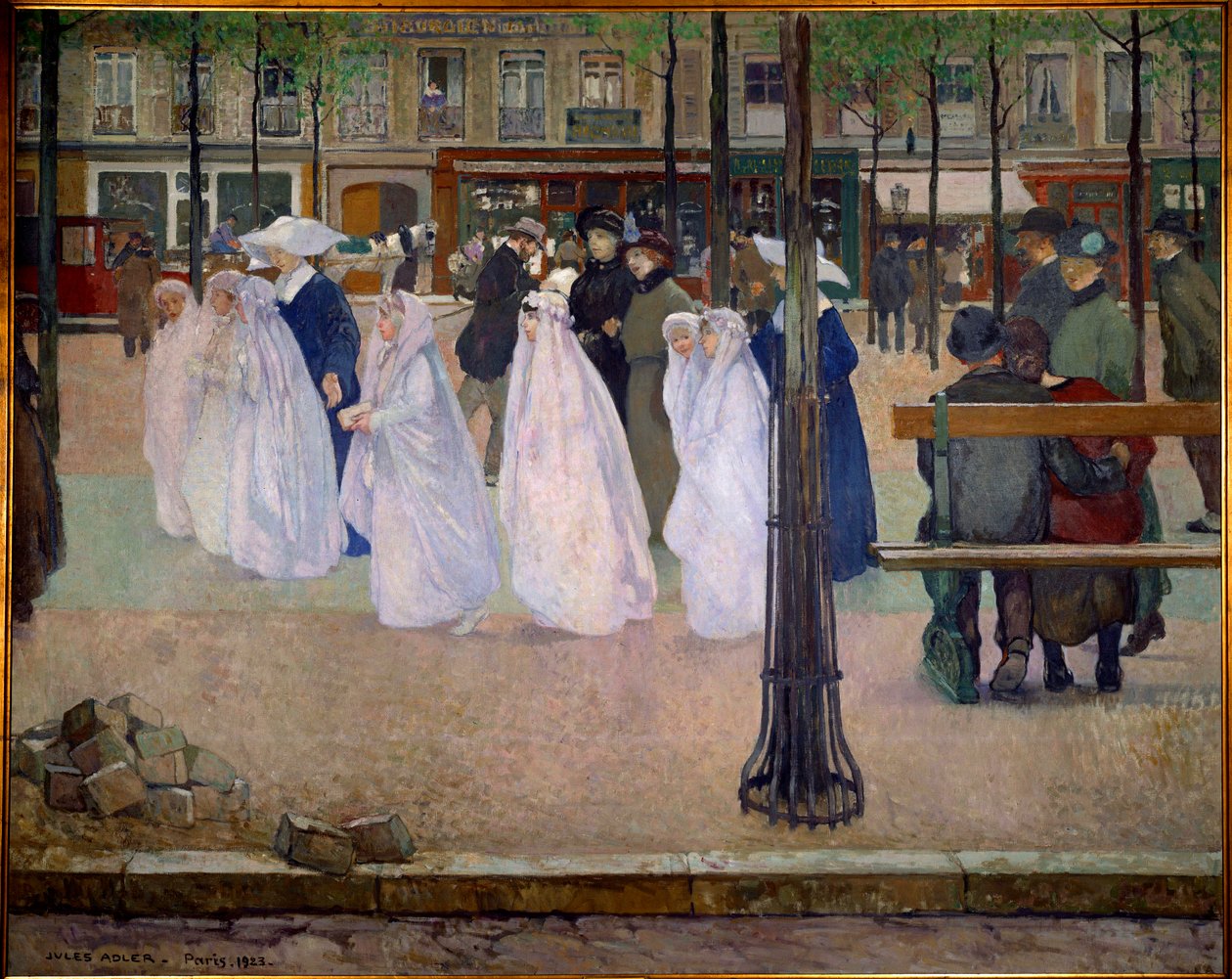 Die Kommunikanten oder Frühling von Paris von Jules Adler