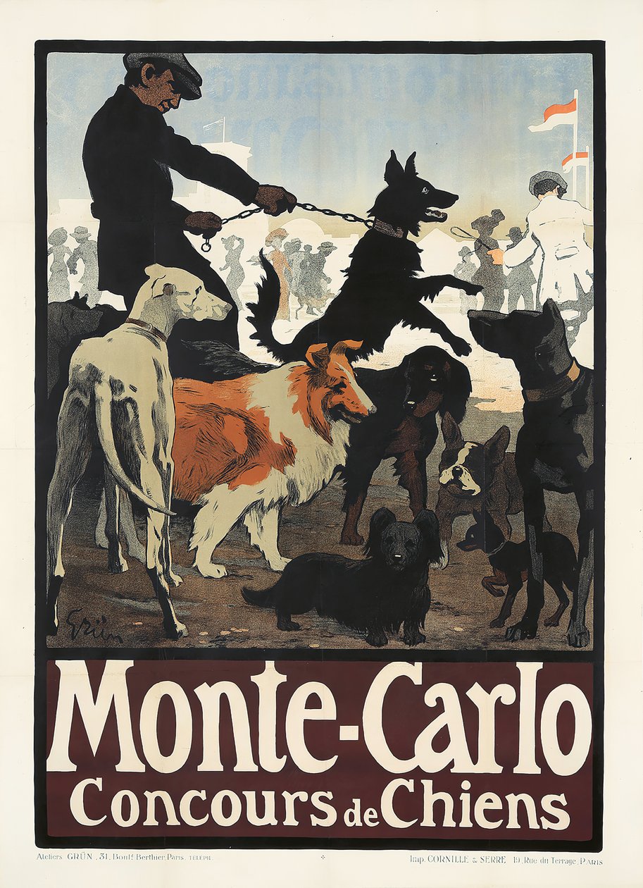 Monte Carlo, Hundewettbewerb von Jules Alexandre Grün