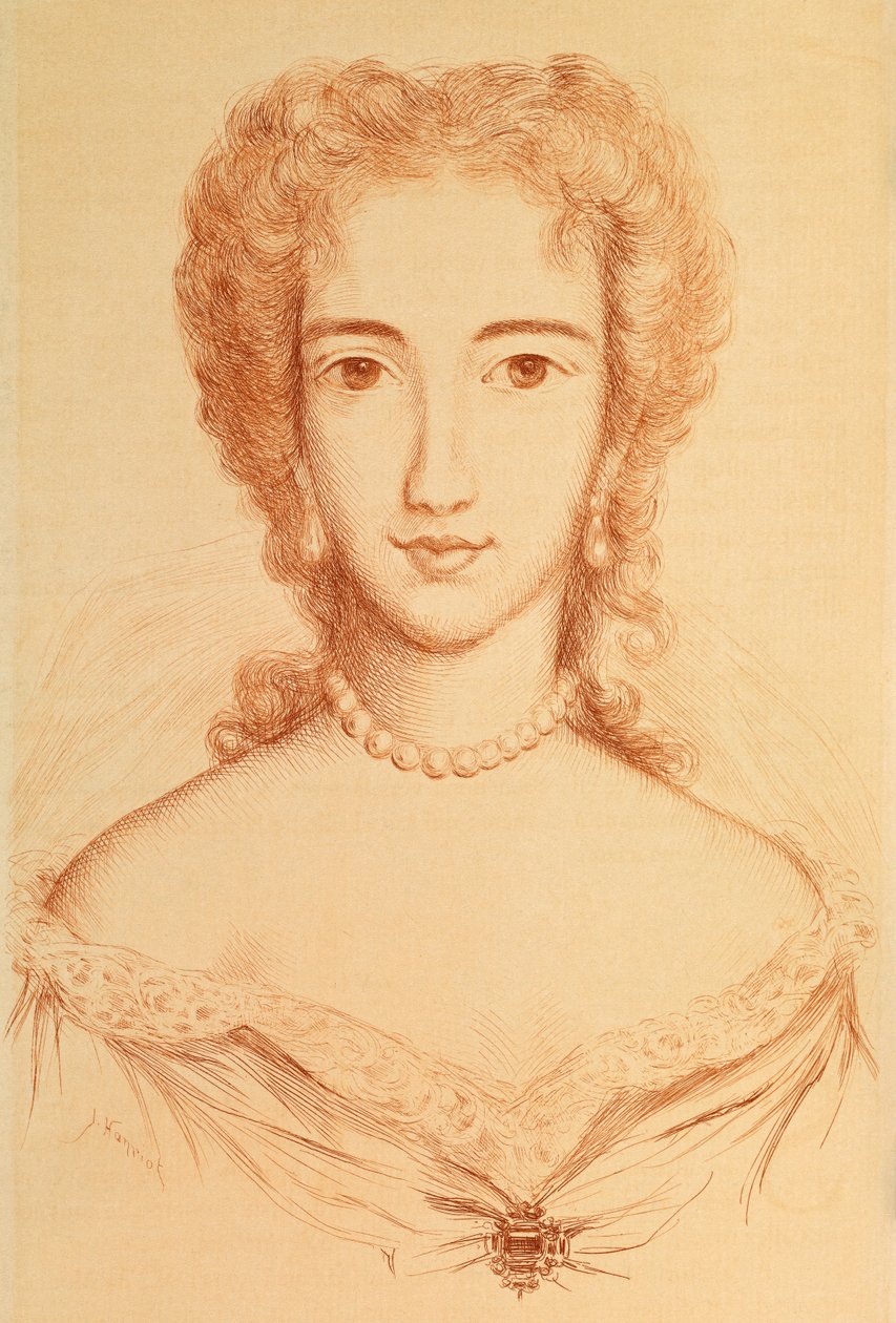 Porträt von Armande Bejart von Jules Armand Hanriot