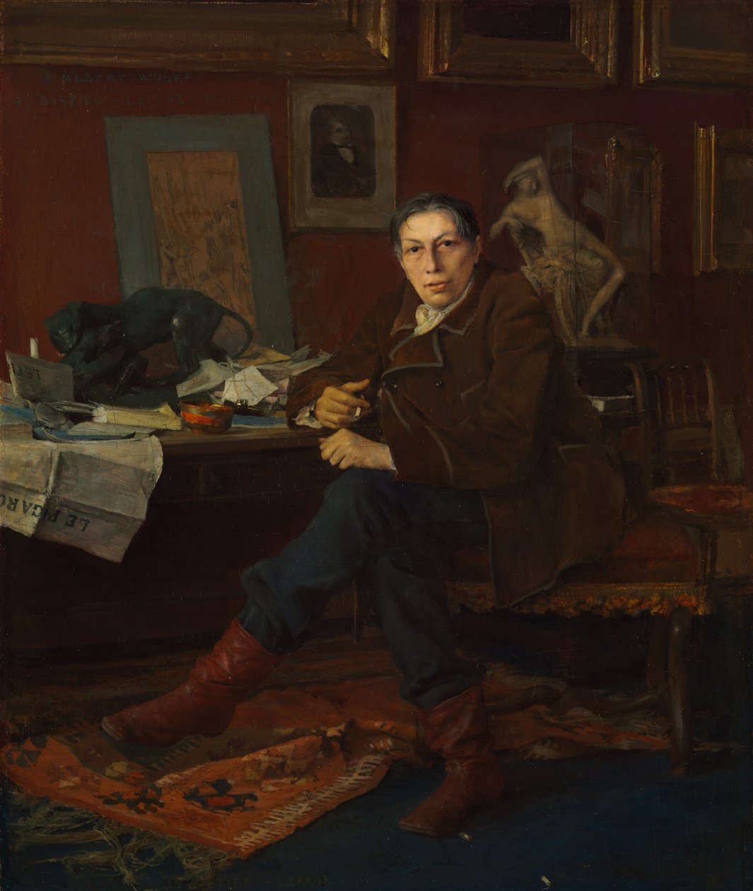 Albert Wolff in seinem Arbeitszimmer, 1881 von Jules Bastien Lepage