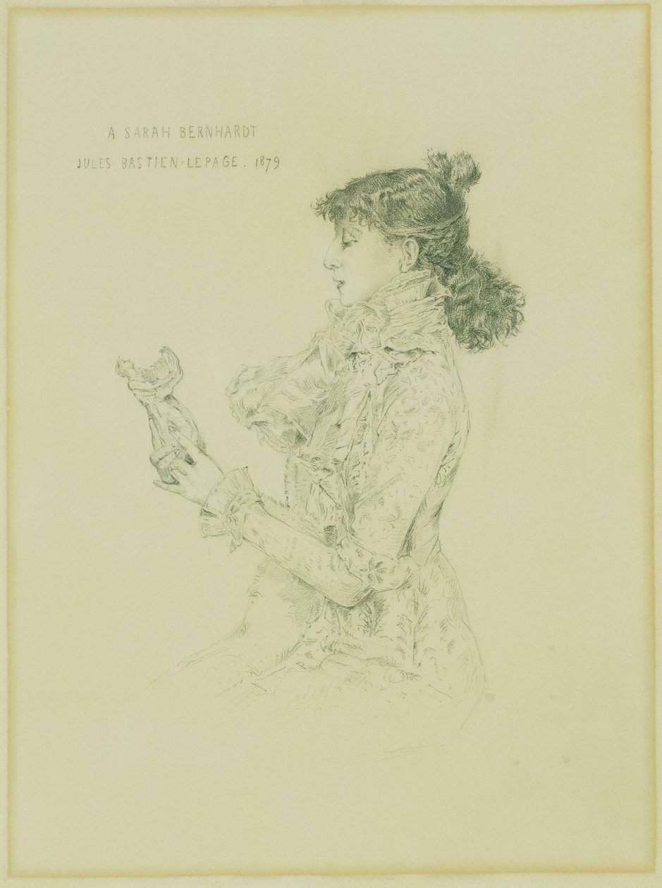 Porträt von Sarah Bernhardt, 1879 von Jules Bastien Lepage