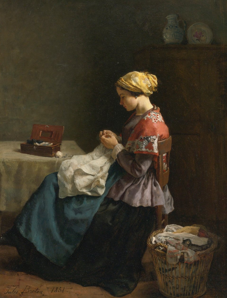 La petite couturière von Jules Breton
